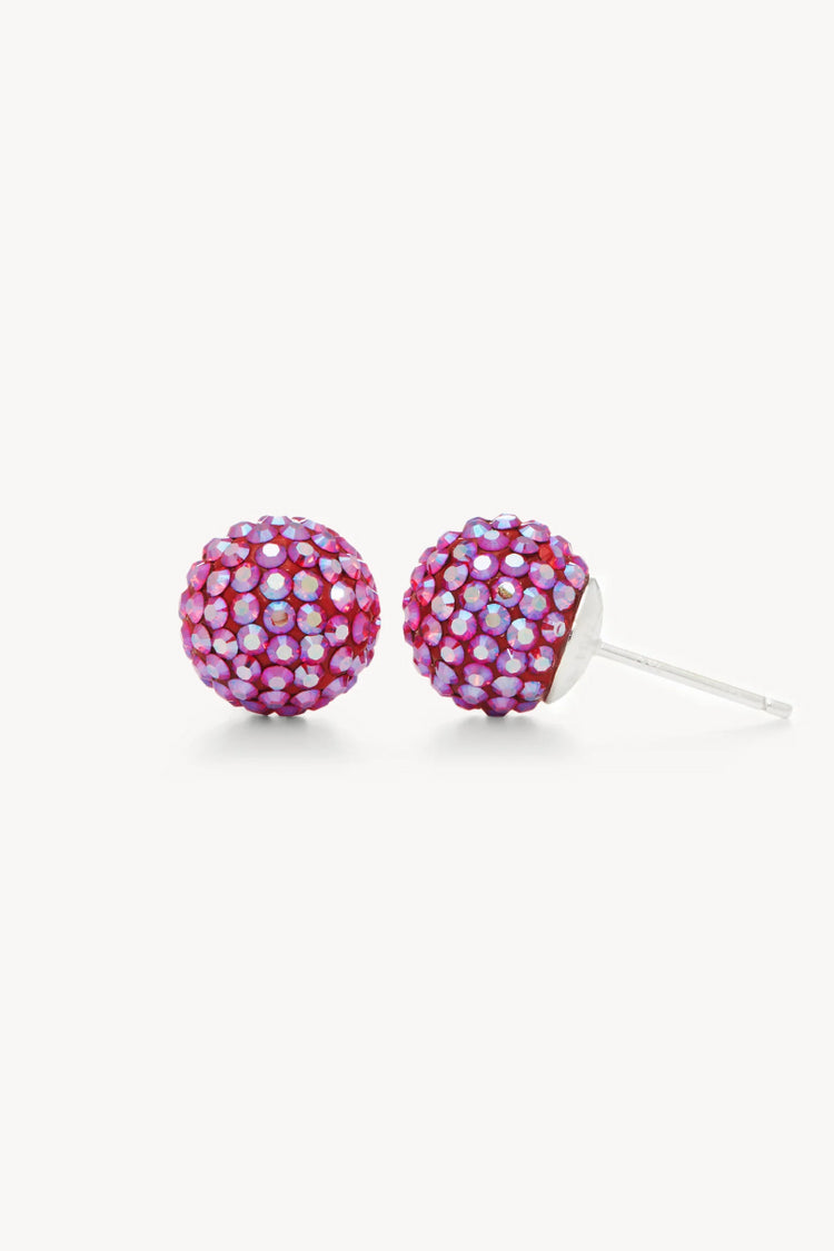 10mm Sparkle Ball Earrings - Cyber Sparkle - CYB