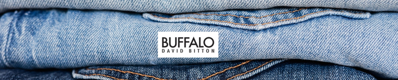 Buffalo Jeans logo. Shop Buffalo Jeans.