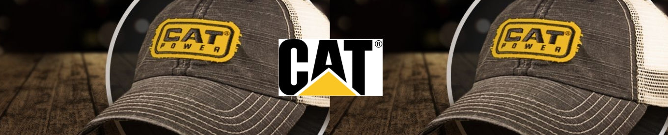 CAT logo. Shop CAT Caterpillar at Below The Belt.
