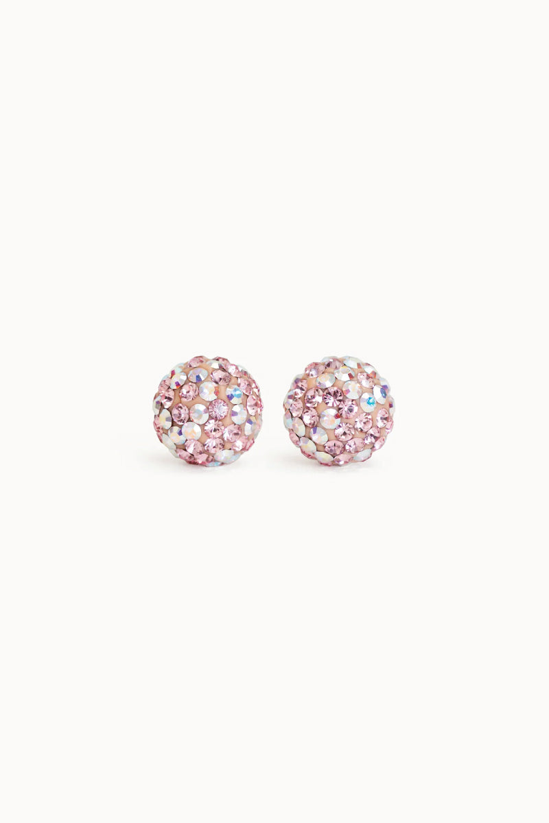 HILLBERG AND BERK 8mm Sparkle Ball Earrings Below The Belt