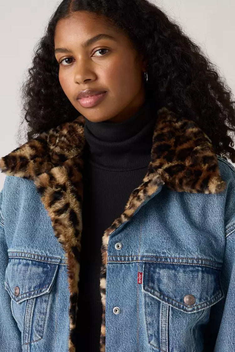 '90s Fur Trucker Jacket - DOL