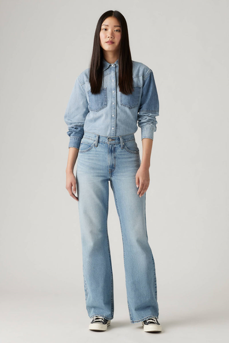LEVI'S Women's 94 Baggy Bootcut Jeans Below The Belt – Below The