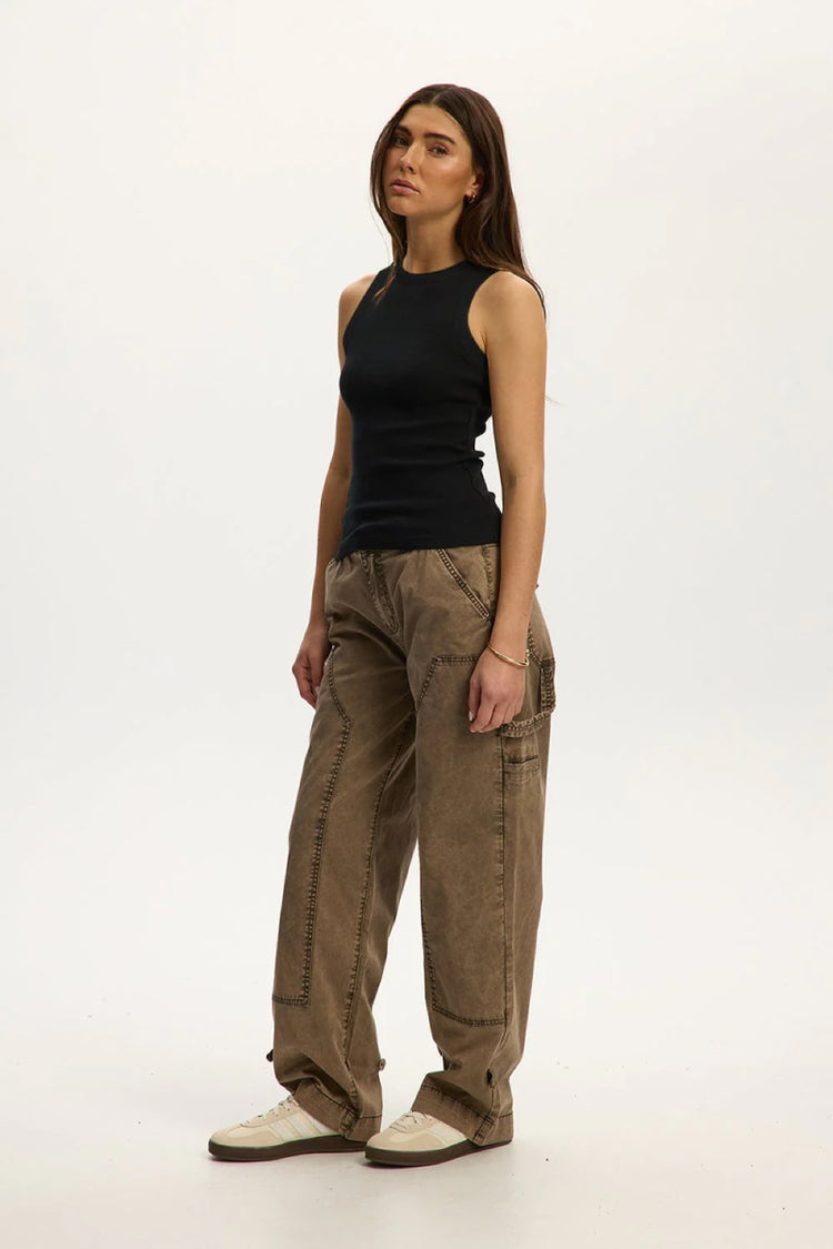 Alex Rib Racer Tank - BLK