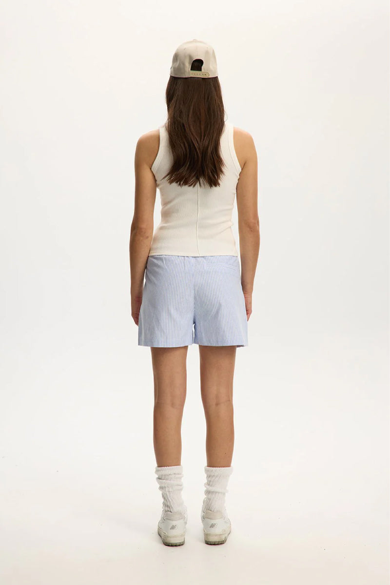 Alex Rib Racer Tank - WHT