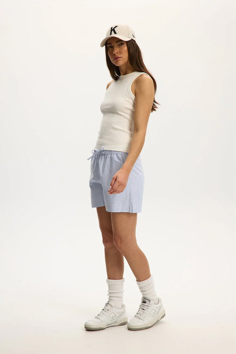 Alex Rib Racer Tank - WHT