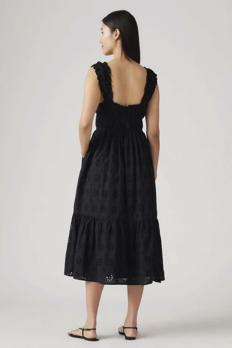 Amaya Tiered Maxi Dress - BLK