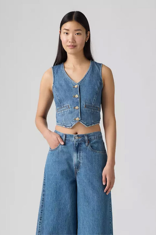 Amore Denim Vest - CAU
