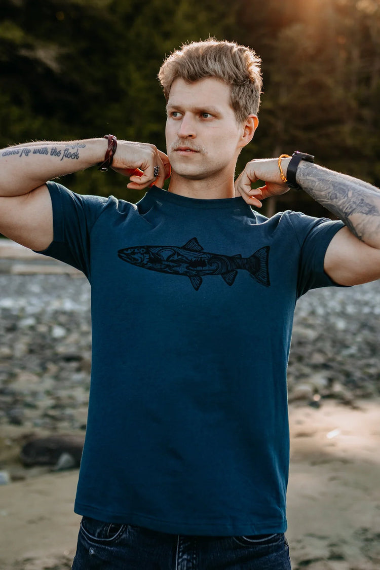 Atlantic Salmon Tee - BLU