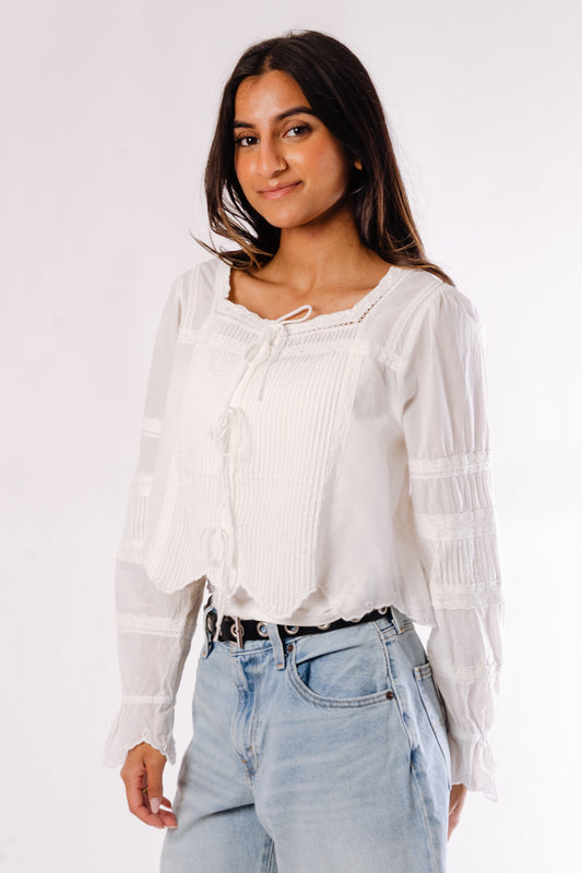 Azura Voile Blouse - NAT