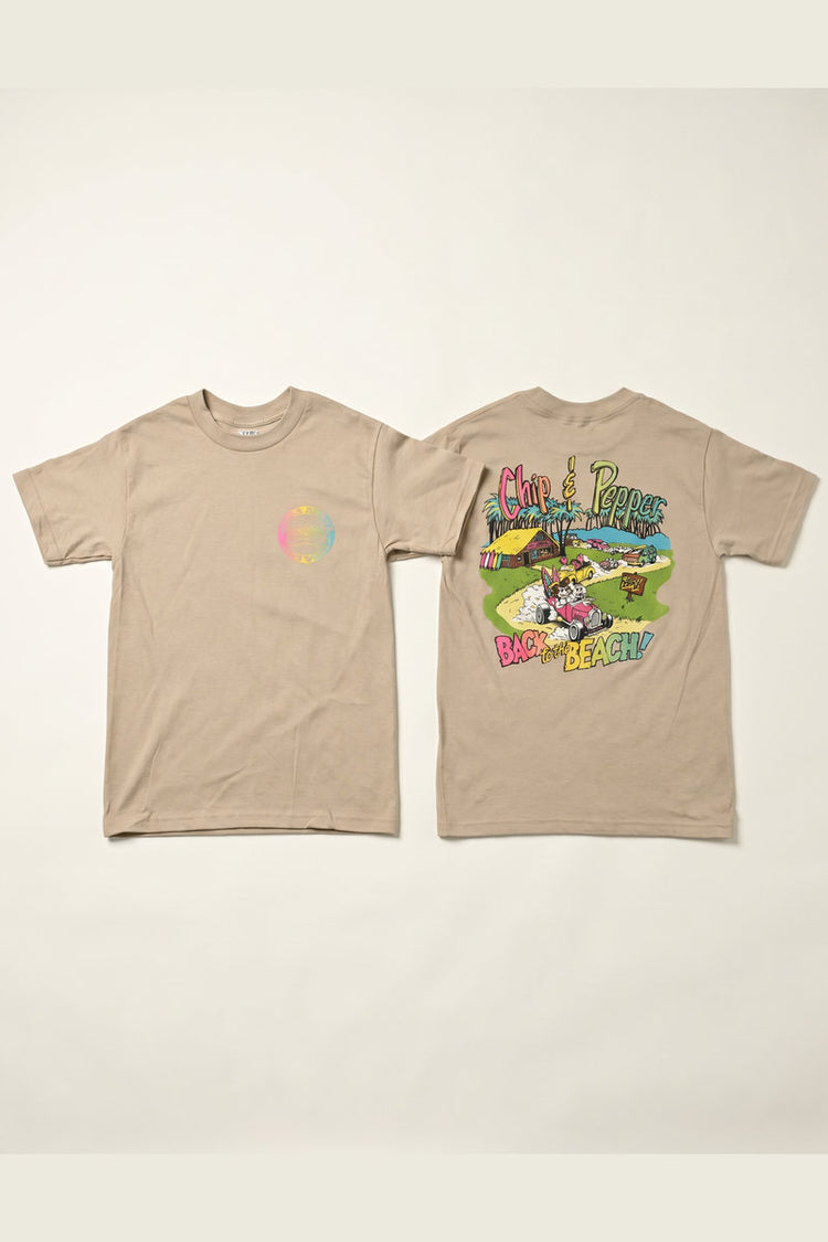 Back To Beach Tee - TAN