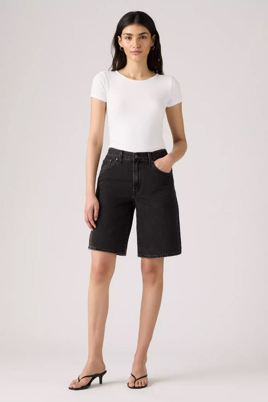 Baggy Dad Jorts - BLK