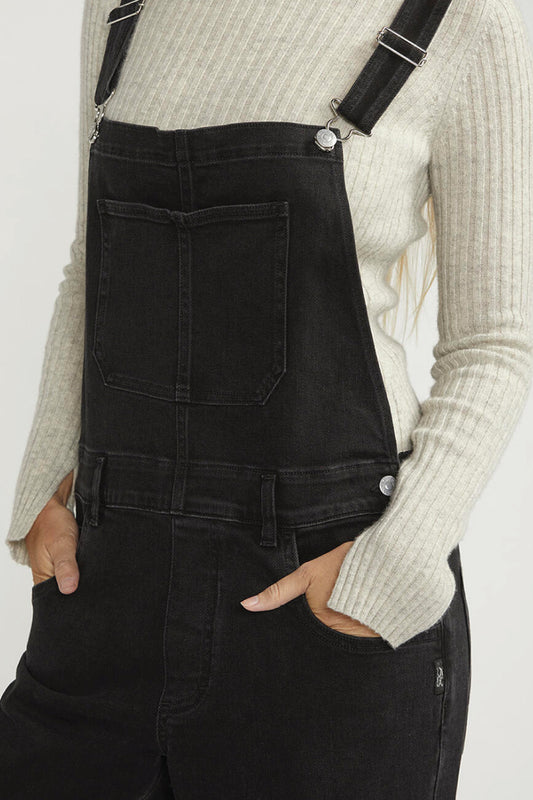Baggy Straight Overalls - BLK