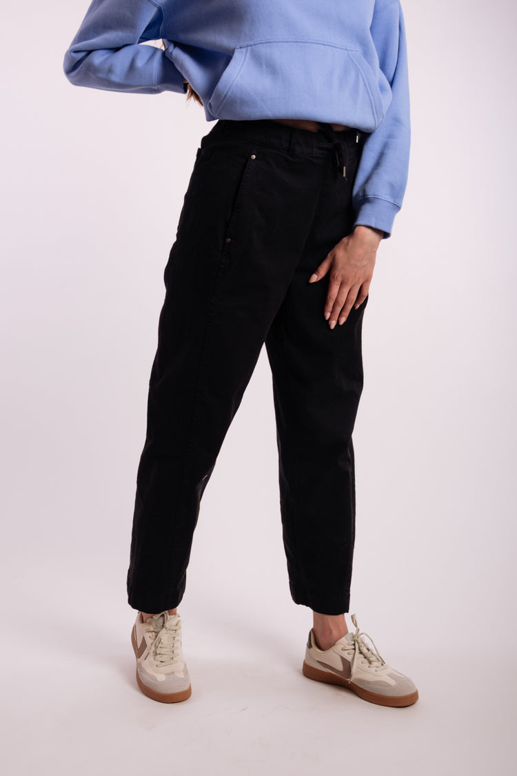 Barrel Pull On Pants - BLK