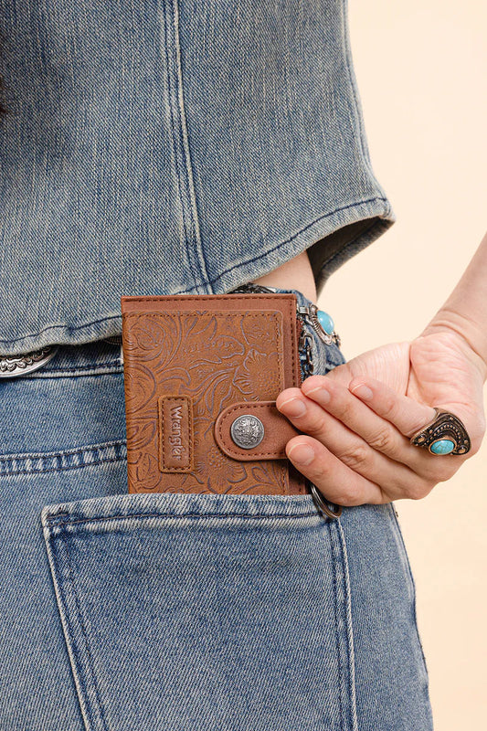Bi-Fold Wallet with Key Ring - BRN
