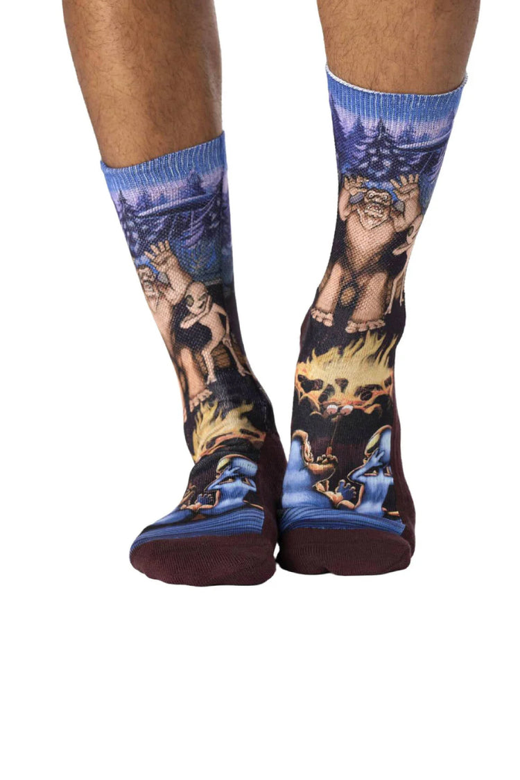 Bigfoot & Alien Camping Socks - MUL