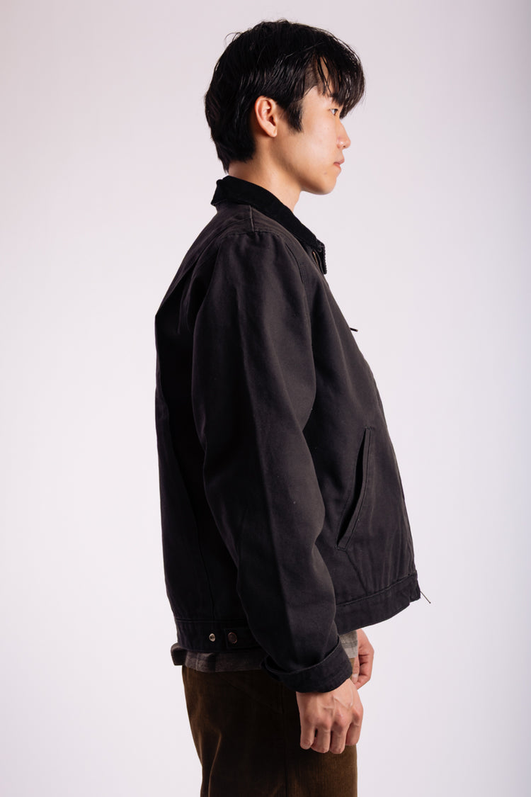 Blanket Lined Canvas Jacket - BLK