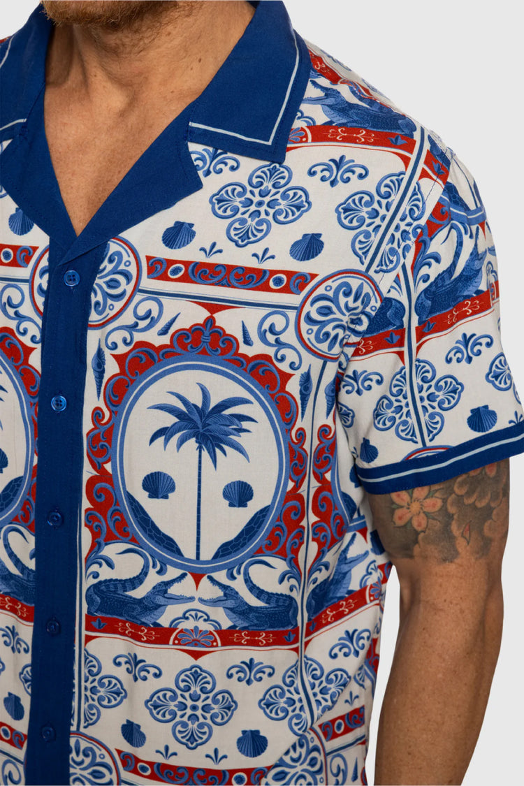 Blue Cordoba Vice Button Up Shirt - BLU