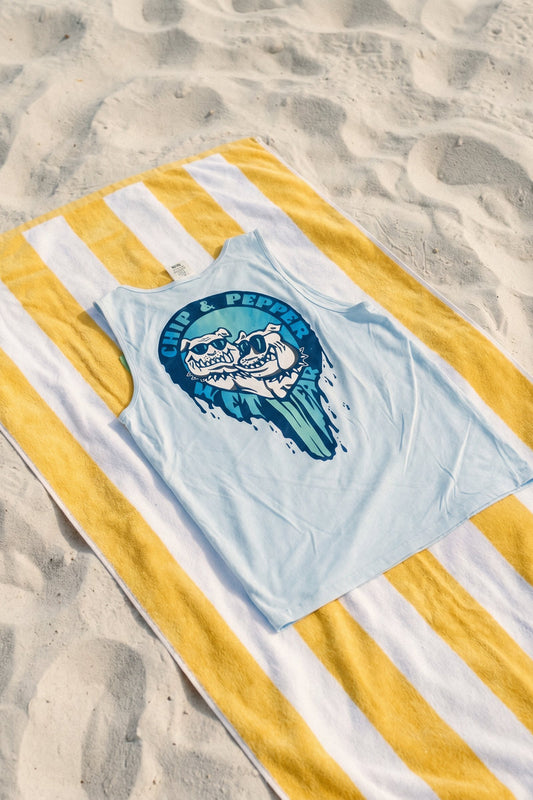 Unisex Blue Drip Tank - CHA