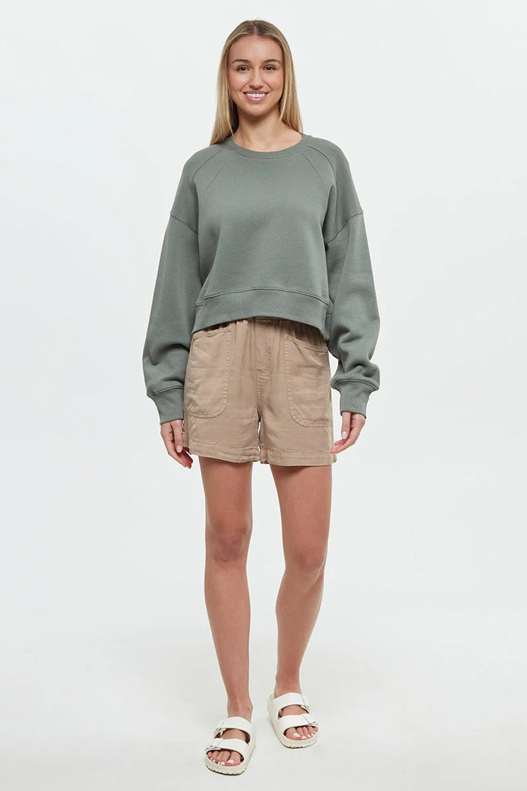 Bluffs Cropped Crew Sweatshirt - AGA