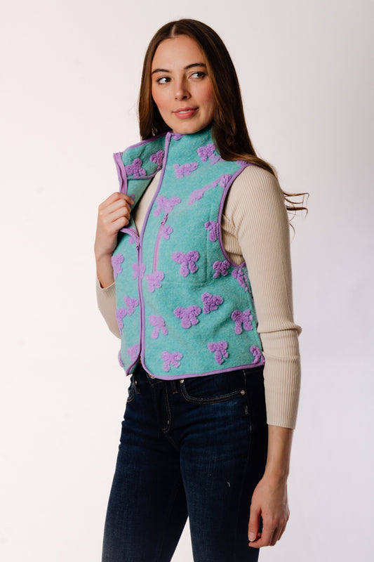 Bow Fleece Vest - MNT