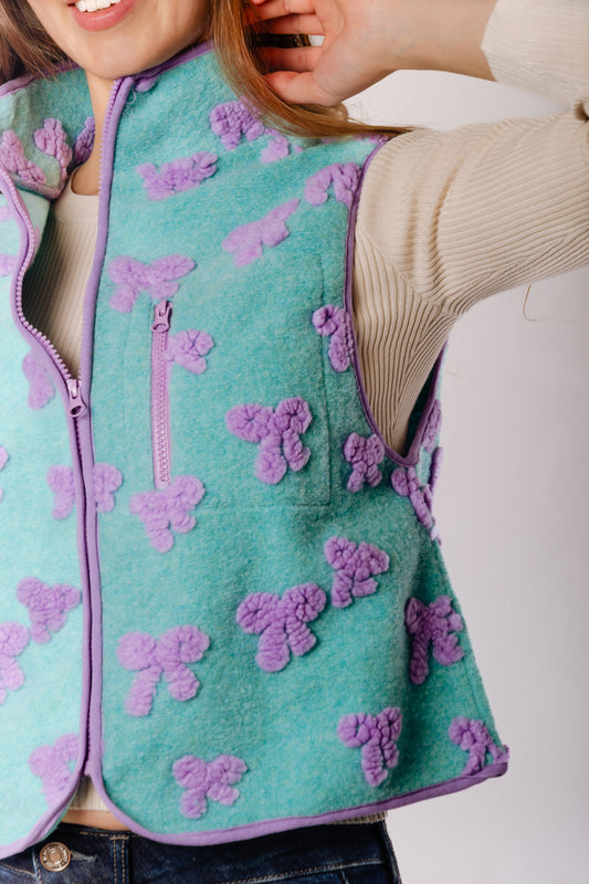 Bow Fleece Vest - MNT