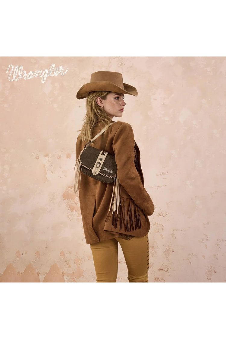 Braided Tassel Saddle Crossbody - COF