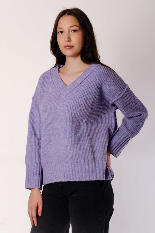 Brea V-Neck Sweater - BLU