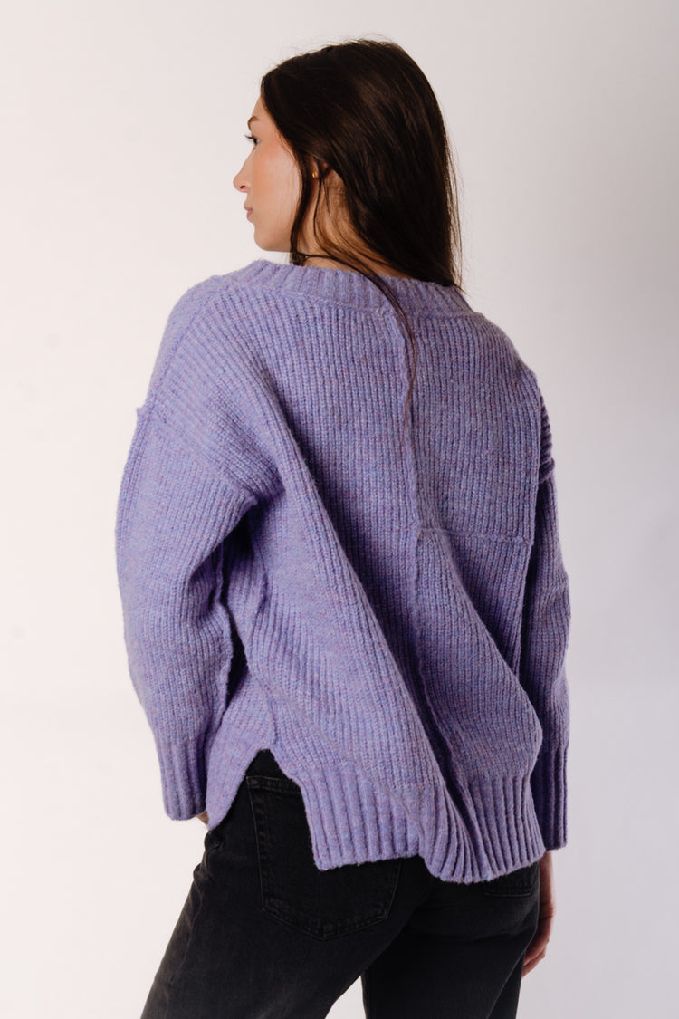Brea V-Neck Sweater - BLU