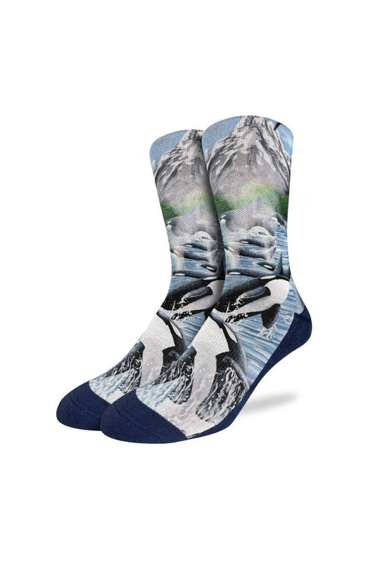 Breaching Orcas Socks - MUL
