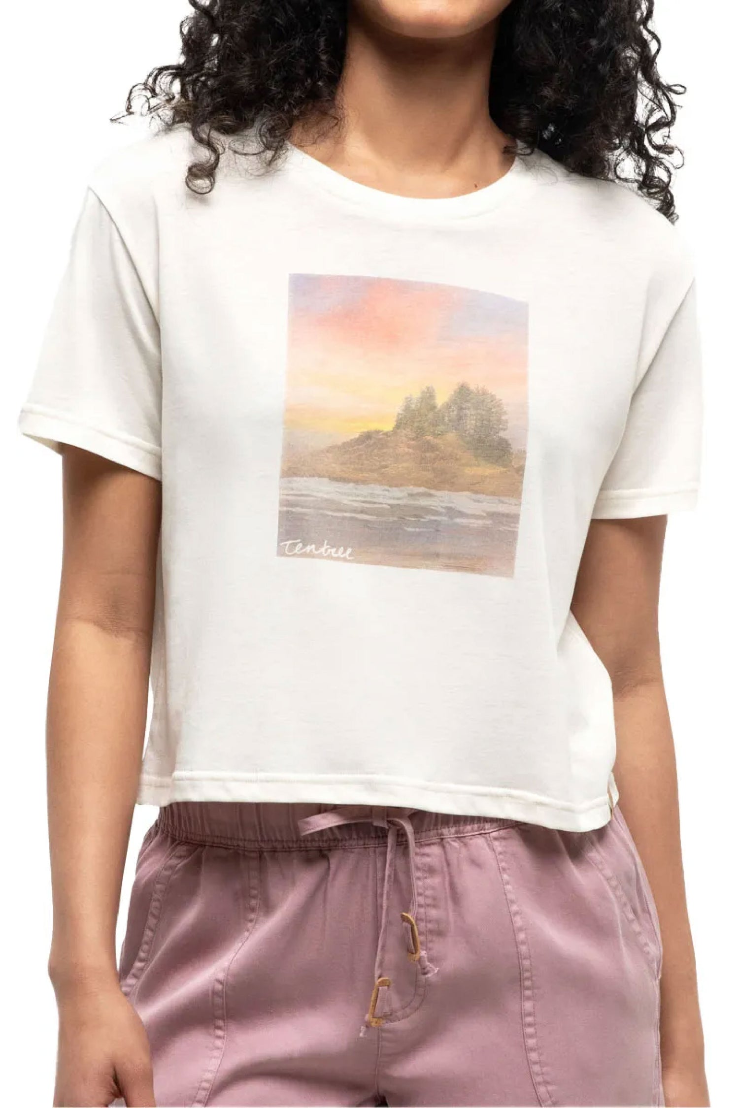 Breakwater Crop Tee - UND