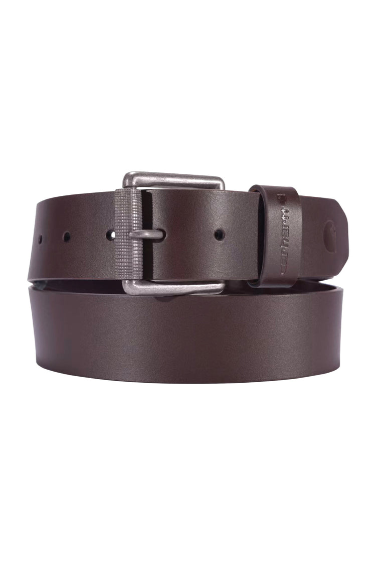 Bridle Leather Roller Buckle Belt - Brown