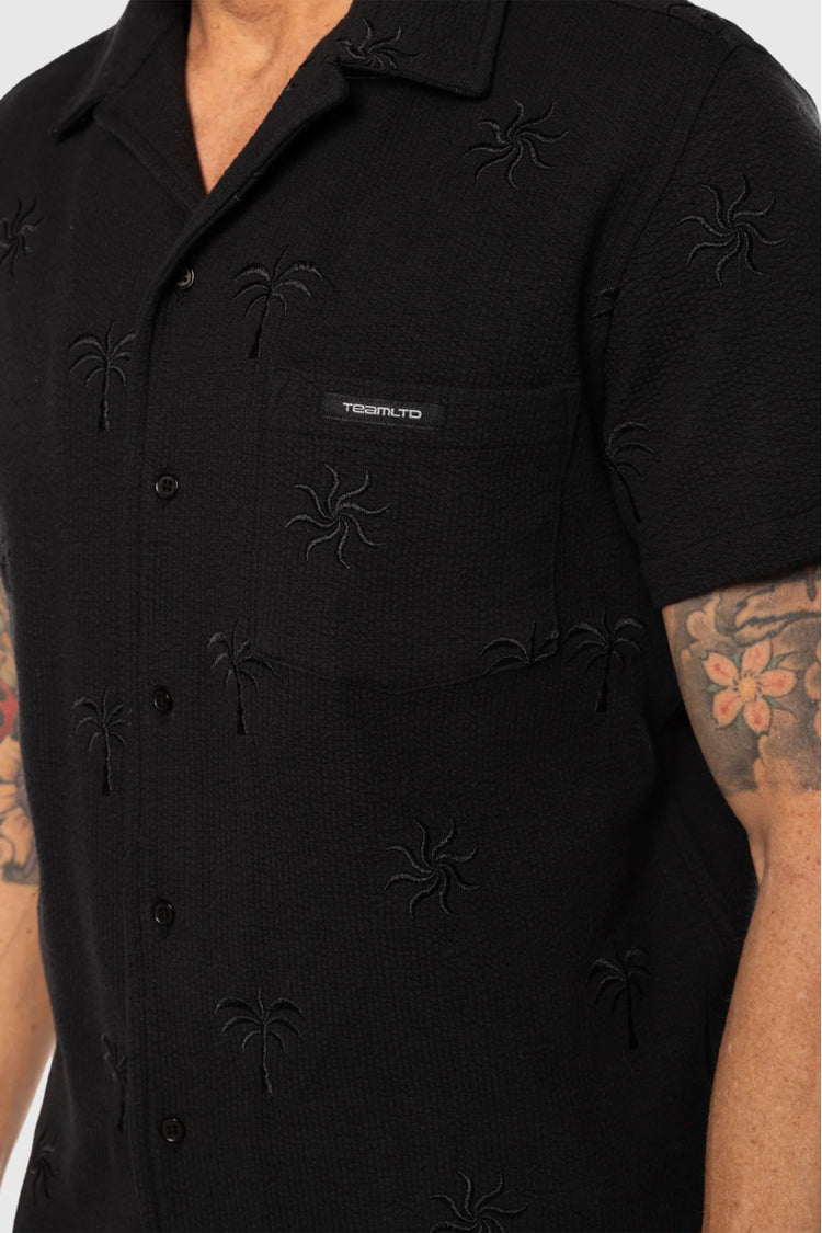 Cabana Button Up Shirt - BLK