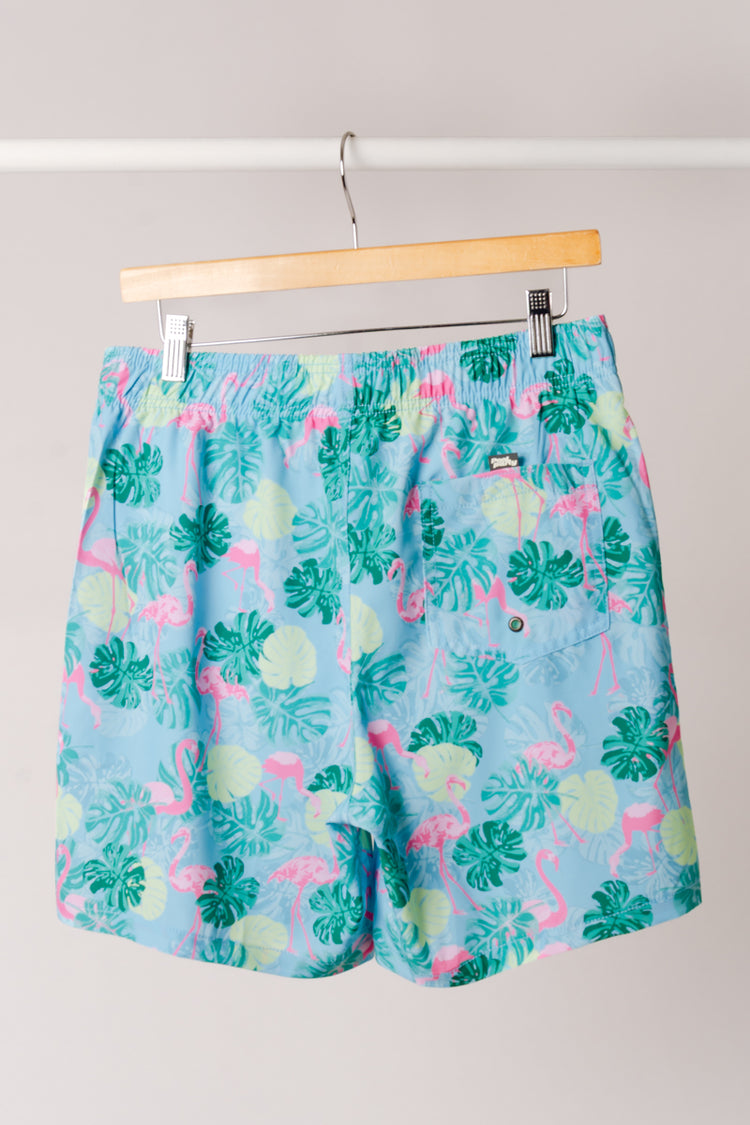 Caribbean Vacay Swim Shorts - GRN