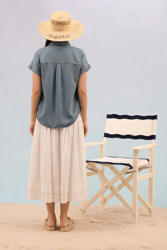 Chambray Denim Shirt - BLU