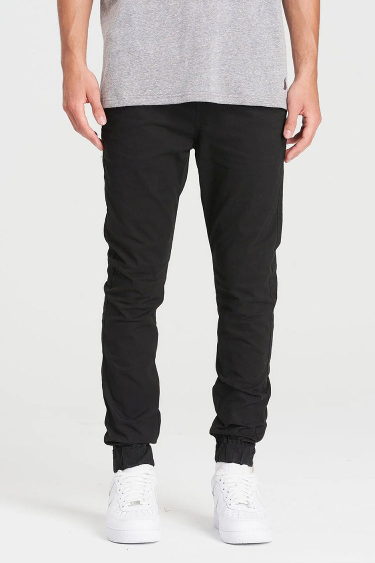 Midweight Chino Joggers - BLK