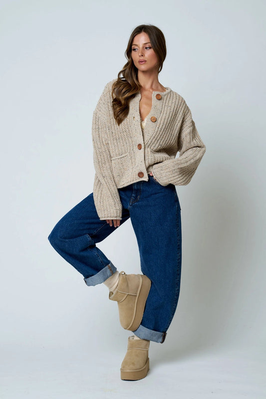 Chunky Knit Cardigan - KHA