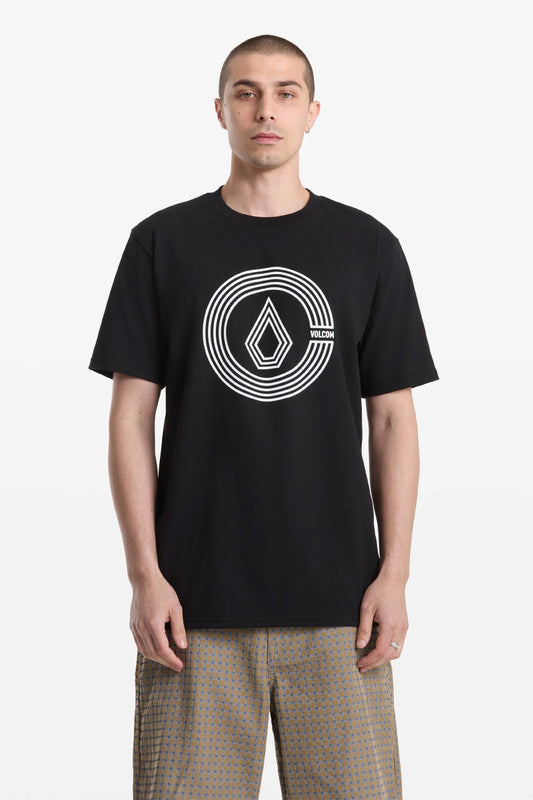 Circle Split Tee - BLK