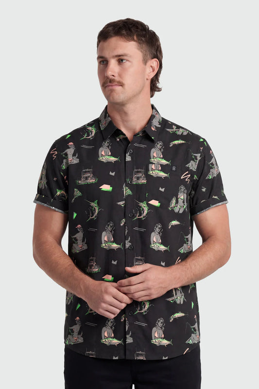 Classic Button Up Shirt - BLK