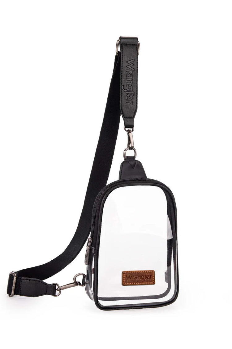 Clear Sling Bag - BLK
