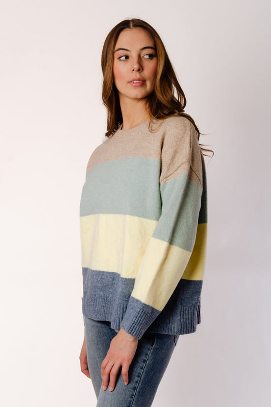 Colorblock Sweater - SAG