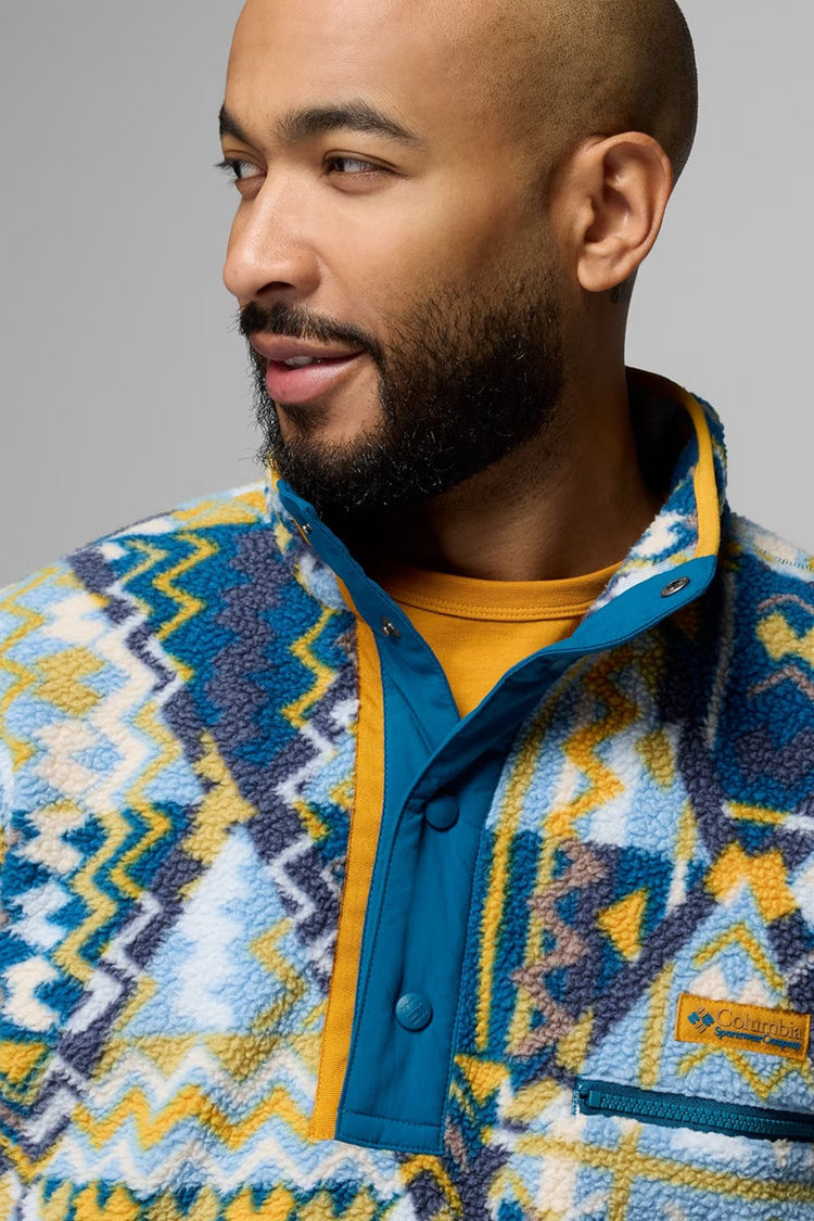 Helvetia II Printed Half Snap Fleece Pullover - PHE