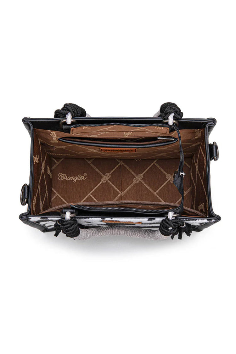 Cow Tote & Crossbody - Small - BLK