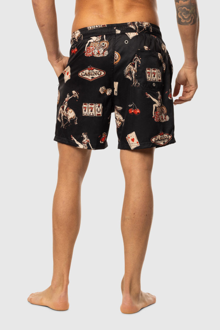 Cowboy Casino Swim Shorts - COW