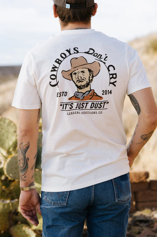 Cowboys Don't Cry Tee - White