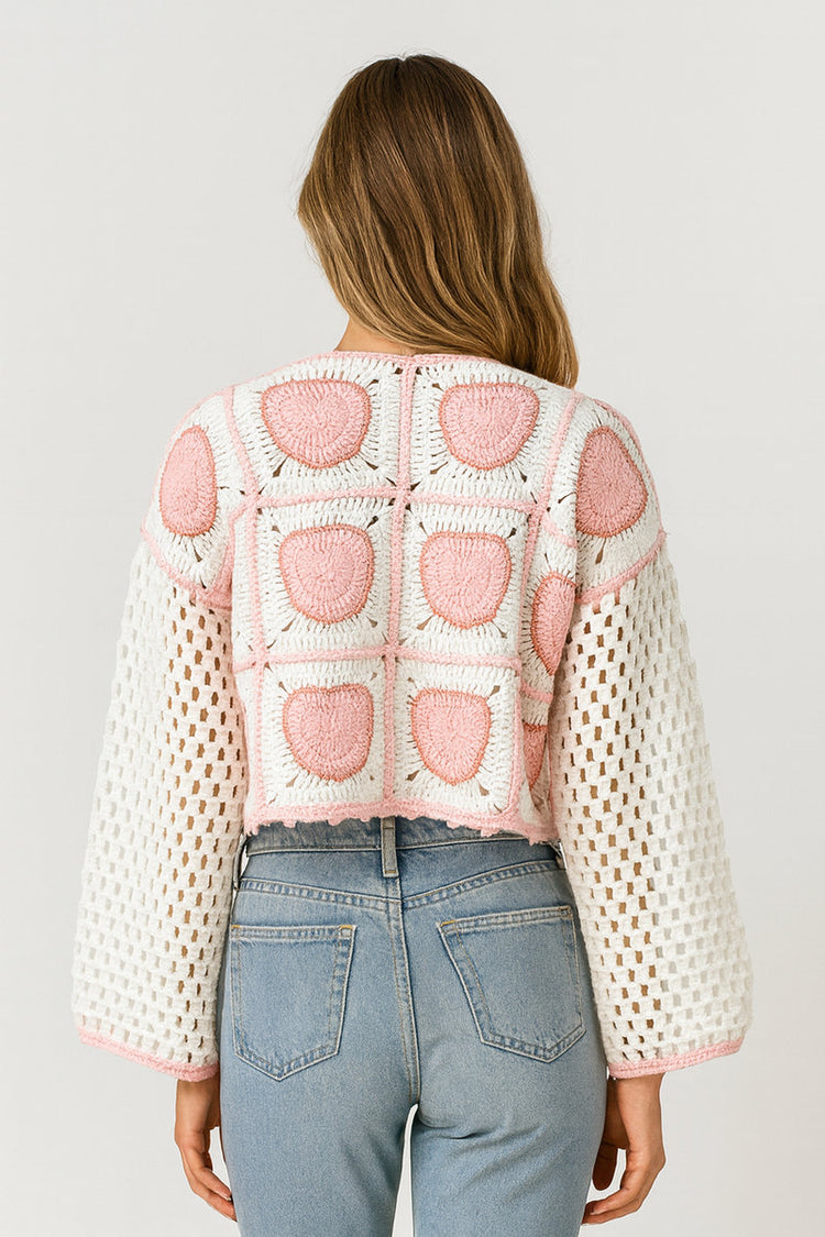 Crochet Heart Cardi - IVR