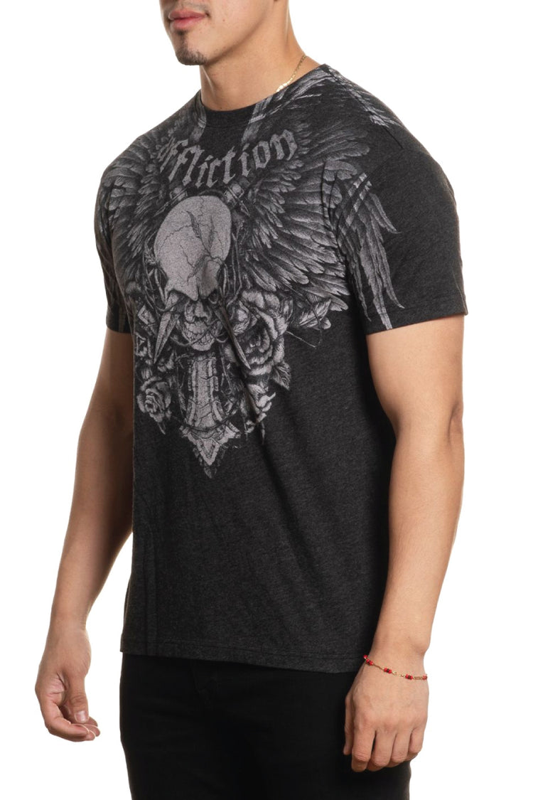 Crossed Over Tee - BLK