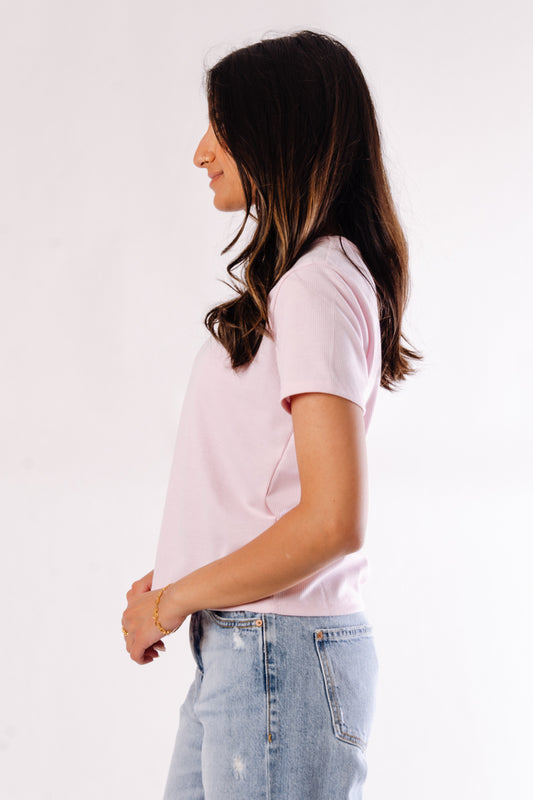 Dahlia Short Sleeve Top - PNK