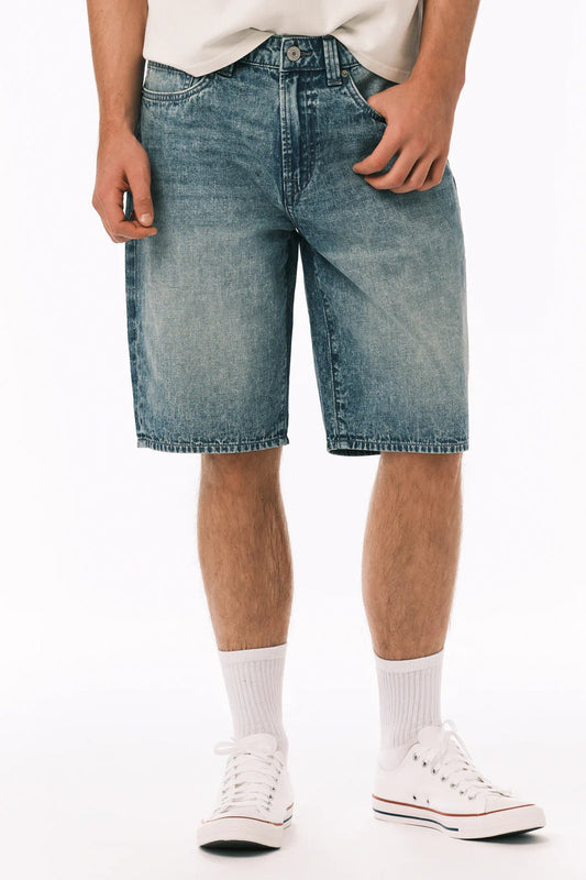 Dean Relaxed Straight Denim Shorts - SAN