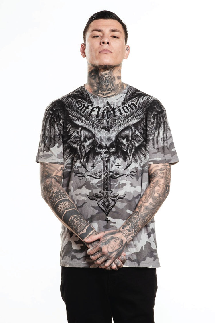 Death Eyes Tee - GRY