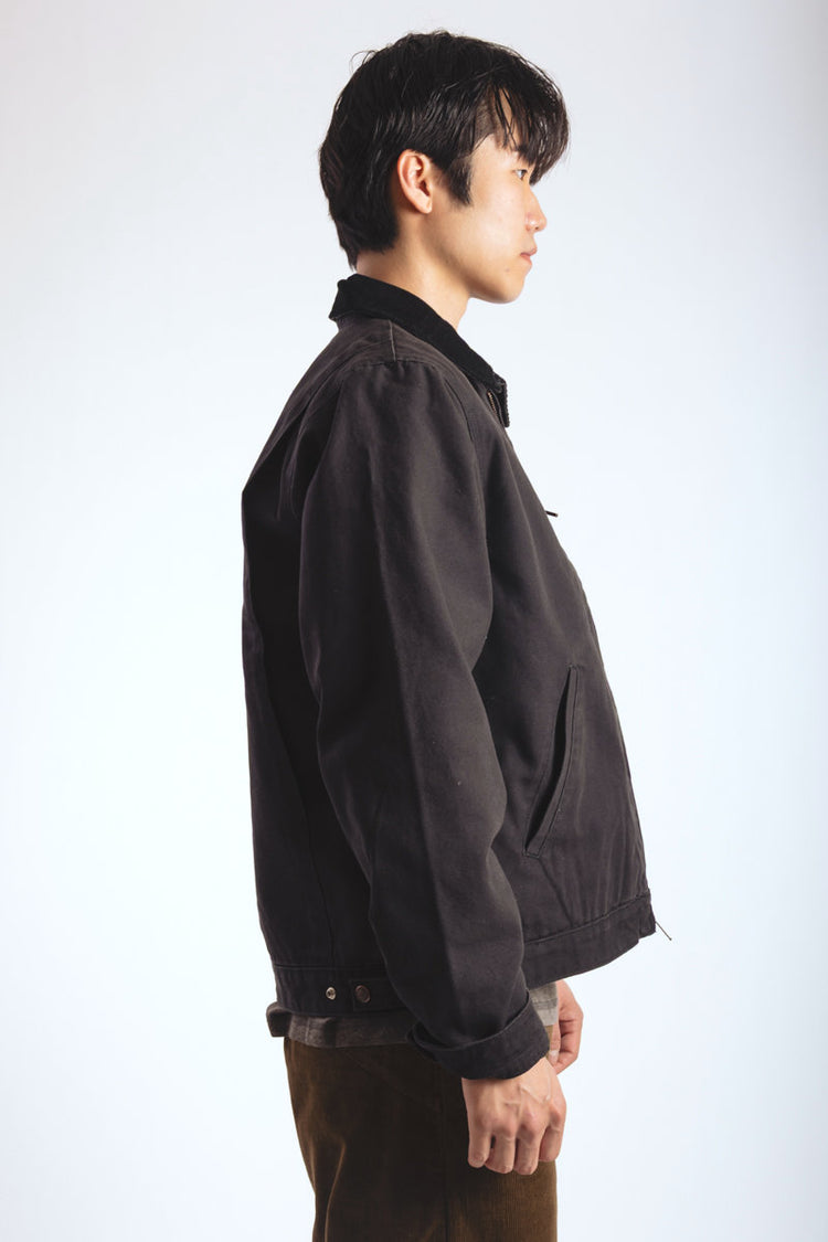 Blanket Lined Canvas Jacket - BLK